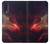 W3897 Red Nebula Space Hülle Schutzhülle Taschen und Leder Flip für Samsung Galaxy A50