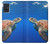 W3898 Sea Turtle Hülle Schutzhülle Taschen und Leder Flip für Samsung Galaxy A51 5G