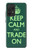 W3862 Keep Calm and Trade On Hülle Schutzhülle Taschen und Leder Flip für Samsung Galaxy A52, Galaxy A52 5G