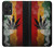W3890 Reggae Rasta Flag Smoke Hülle Schutzhülle Taschen und Leder Flip für Samsung Galaxy A52, Galaxy A52 5G