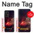 W3897 Red Nebula Space Hülle Schutzhülle Taschen und Leder Flip für Samsung Galaxy A52, Galaxy A52 5G