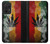 W3890 Reggae Rasta Flag Smoke Hülle Schutzhülle Taschen und Leder Flip für Samsung Galaxy A52s 5G