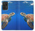 W3898 Sea Turtle Hülle Schutzhülle Taschen und Leder Flip für Samsung Galaxy A52s 5G
