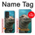 W3871 Cute Baby Hippo Hippopotamus Hülle Schutzhülle Taschen und Leder Flip für Samsung Galaxy A53 5G