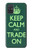 W3862 Keep Calm and Trade On Hülle Schutzhülle Taschen und Leder Flip für Samsung Galaxy A71 5G