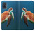 W3899 Sea Turtle Hülle Schutzhülle Taschen und Leder Flip für Samsung Galaxy A71 5G