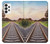 W3866 Railway Straight Train Track Hülle Schutzhülle Taschen und Leder Flip für Samsung Galaxy A73 5G