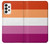 W3887 Lesbian Pride Flag Hülle Schutzhülle Taschen und Leder Flip für Samsung Galaxy A73 5G