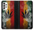 W3890 Reggae Rasta Flag Smoke Hülle Schutzhülle Taschen und Leder Flip für Samsung Galaxy A73 5G