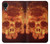 W3881 Fire Skull Hülle Schutzhülle Taschen und Leder Flip für Samsung Galaxy A03 Core