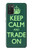 W3862 Keep Calm and Trade On Hülle Schutzhülle Taschen und Leder Flip für Samsung Galaxy A03S