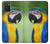 W3888 Macaw Face Bird Hülle Schutzhülle Taschen und Leder Flip für Samsung Galaxy A03S