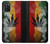 W3890 Reggae Rasta Flag Smoke Hülle Schutzhülle Taschen und Leder Flip für Samsung Galaxy A03S