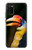 W3876 Colorful Hornbill Hülle Schutzhülle Taschen und Leder Flip für Samsung Galaxy A02s, Galaxy M02s  (NOT FIT with Galaxy A02s Verizon SM-A025V)