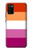 W3887 Lesbian Pride Flag Hülle Schutzhülle Taschen und Leder Flip für Samsung Galaxy A02s, Galaxy M02s  (NOT FIT with Galaxy A02s Verizon SM-A025V)