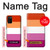 W3887 Lesbian Pride Flag Hülle Schutzhülle Taschen und Leder Flip für Samsung Galaxy A02s, Galaxy M02s  (NOT FIT with Galaxy A02s Verizon SM-A025V)