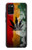 W3890 Reggae Rasta Flag Smoke Hülle Schutzhülle Taschen und Leder Flip für Samsung Galaxy A02s, Galaxy M02s  (NOT FIT with Galaxy A02s Verizon SM-A025V)