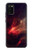 W3897 Red Nebula Space Hülle Schutzhülle Taschen und Leder Flip für Samsung Galaxy A02s, Galaxy M02s  (NOT FIT with Galaxy A02s Verizon SM-A025V)