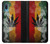W3890 Reggae Rasta Flag Smoke Hülle Schutzhülle Taschen und Leder Flip für Samsung Galaxy A04, Galaxy A02, M02