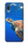 W3898 Sea Turtle Hülle Schutzhülle Taschen und Leder Flip für Samsung Galaxy A04, Galaxy A02, M02