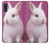 W3870 Cute Baby Bunny Hülle Schutzhülle Taschen und Leder Flip für Samsung Galaxy A01