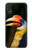 W3876 Colorful Hornbill Hülle Schutzhülle Taschen und Leder Flip für Samsung Galaxy A01
