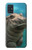 W3871 Cute Baby Hippo Hippopotamus Hülle Schutzhülle Taschen und Leder Flip für Samsung Galaxy A51