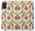 W3883 Fruit Pattern Hülle Schutzhülle Taschen und Leder Flip für Samsung Galaxy A51