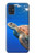 W3898 Sea Turtle Hülle Schutzhülle Taschen und Leder Flip für Samsung Galaxy A51