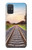 W3866 Railway Straight Train Track Hülle Schutzhülle Taschen und Leder Flip für Samsung Galaxy A71