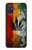 W3890 Reggae Rasta Flag Smoke Hülle Schutzhülle Taschen und Leder Flip für Samsung Galaxy A71