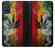 W3890 Reggae Rasta Flag Smoke Hülle Schutzhülle Taschen und Leder Flip für Samsung Galaxy A71
