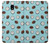 W3860 Coconut Dot Pattern Hülle Schutzhülle Taschen und Leder Flip für Samsung Galaxy J7 (2018), J7 Aero, J7 Top, J7 Aura, J7 Crown, J7 Refine, J7 Eon, J7 V 2nd Gen, J7 Star