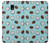 W3860 Coconut Dot Pattern Hülle Schutzhülle Taschen und Leder Flip für Samsung Galaxy J3 (2018), J3 Star, J3 V 3rd Gen, J3 Orbit, J3 Achieve, Express Prime 3, Amp Prime 3