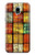 W3861 Colorful Container Block Hülle Schutzhülle Taschen und Leder Flip für Samsung Galaxy J3 (2018), J3 Star, J3 V 3rd Gen, J3 Orbit, J3 Achieve, Express Prime 3, Amp Prime 3