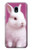W3870 Cute Baby Bunny Hülle Schutzhülle Taschen und Leder Flip für Samsung Galaxy J3 (2018), J3 Star, J3 V 3rd Gen, J3 Orbit, J3 Achieve, Express Prime 3, Amp Prime 3