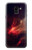 W3897 Red Nebula Space Hülle Schutzhülle Taschen und Leder Flip für Samsung Galaxy J6 (2018)