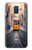 W3867 Trams in Lisbon Hülle Schutzhülle Taschen und Leder Flip für Samsung Galaxy A6 (2018)