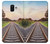 W3866 Railway Straight Train Track Hülle Schutzhülle Taschen und Leder Flip für Samsung Galaxy A6+ (2018), J8 Plus 2018, A6 Plus 2018