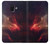 W3897 Red Nebula Space Hülle Schutzhülle Taschen und Leder Flip für Samsung Galaxy A6+ (2018), J8 Plus 2018, A6 Plus 2018