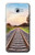 W3866 Railway Straight Train Track Hülle Schutzhülle Taschen und Leder Flip für Samsung Galaxy A5 (2017)
