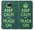 W3862 Keep Calm and Trade On Hülle Schutzhülle Taschen und Leder Flip für Samsung Galaxy A3 (2017)