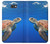 W3898 Sea Turtle Hülle Schutzhülle Taschen und Leder Flip für Samsung Galaxy J7 Prime (SM-G610F)