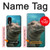 W3871 Cute Baby Hippo Hippopotamus Hülle Schutzhülle Taschen und Leder Flip für Samsung Galaxy Xcover 5