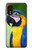 W3888 Macaw Face Bird Hülle Schutzhülle Taschen und Leder Flip für Samsung Galaxy Xcover 5