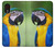 W3888 Macaw Face Bird Hülle Schutzhülle Taschen und Leder Flip für Samsung Galaxy Xcover 5