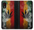 W3890 Reggae Rasta Flag Smoke Hülle Schutzhülle Taschen und Leder Flip für Samsung Galaxy Xcover 5