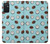 W3860 Coconut Dot Pattern Hülle Schutzhülle Taschen und Leder Flip für Samsung Galaxy M52 5G