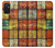W3861 Colorful Container Block Hülle Schutzhülle Taschen und Leder Flip für Samsung Galaxy M52 5G