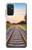 W3866 Railway Straight Train Track Hülle Schutzhülle Taschen und Leder Flip für Samsung Galaxy M52 5G